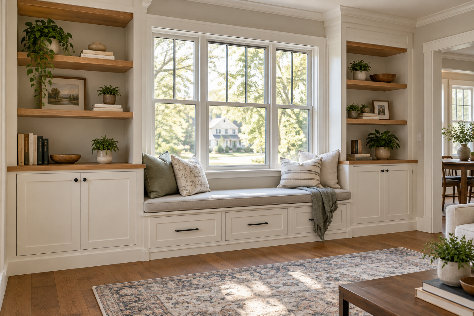 Custom built-in carpentry example
